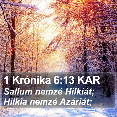 1 Krónika 6:13 KAR Bible Verse Image