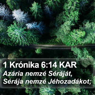 1 Krónika 6:14 KAR Bible Verse Image
