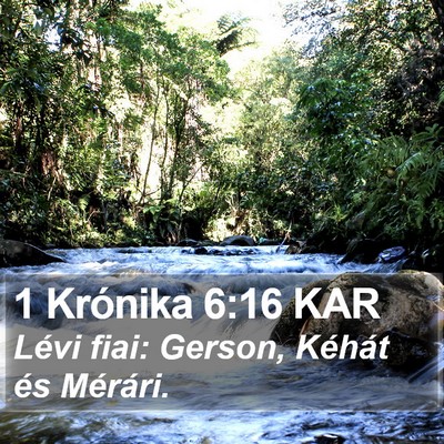1 Krónika 6:16 KAR Bible Verse Image