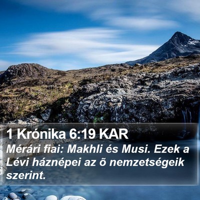 1 Krónika 6:19 KAR Bible Verse Image
