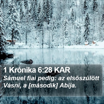 1 Krónika 6:28 KAR Bible Verse Image