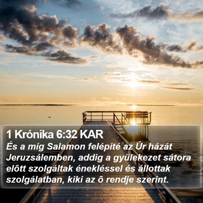 1 Krónika 6:32 KAR Bible Verse Image