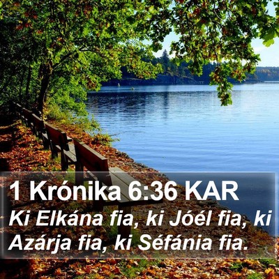 1 Krónika 6:36 KAR Bible Verse Image