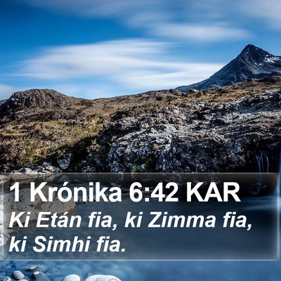 1 Krónika 6:42 KAR Bible Verse Image