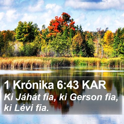 1 Krónika 6:43 KAR Bible Verse Image