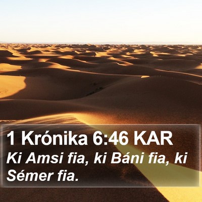1 Krónika 6:46 KAR Bible Verse Image