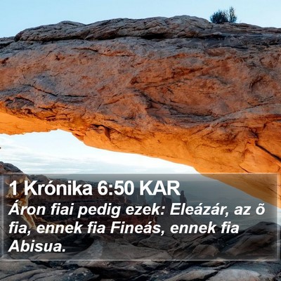 1 Krónika 6:50 KAR Bible Verse Image