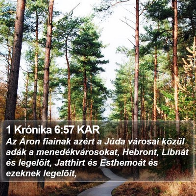 1 Krónika 6:57 KAR Bible Verse Image