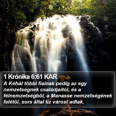 1 Krónika 6:61 KAR Bible Verse Image