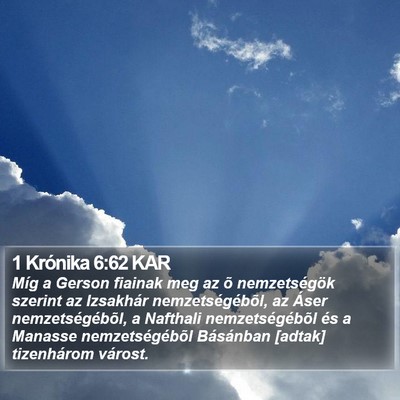 1 Krónika 6:62 KAR Bible Verse Image