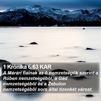 1 Krónika 6:63 KAR Bible Verse Image