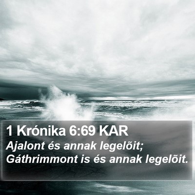1 Krónika 6:69 KAR Bible Verse Image
