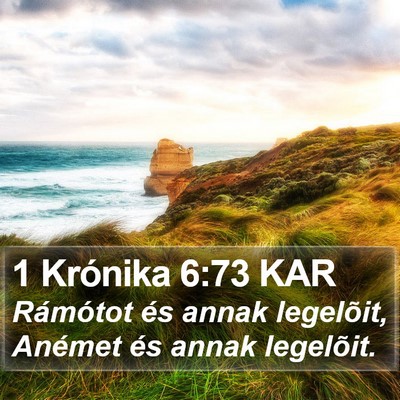 1 Krónika 6:73 KAR Bible Verse Image