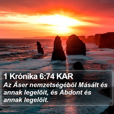 1 Krónika 6:74 KAR Bible Verse Image