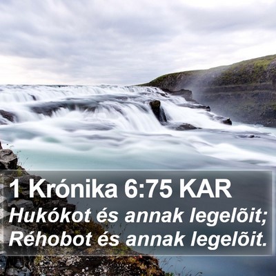 1 Krónika 6:75 KAR Bible Verse Image