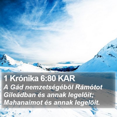 1 Krónika 6:80 KAR Bible Verse Image