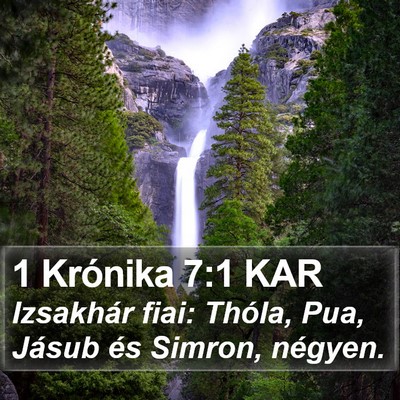 1 Krónika 7:1 KAR Bible Verse Image