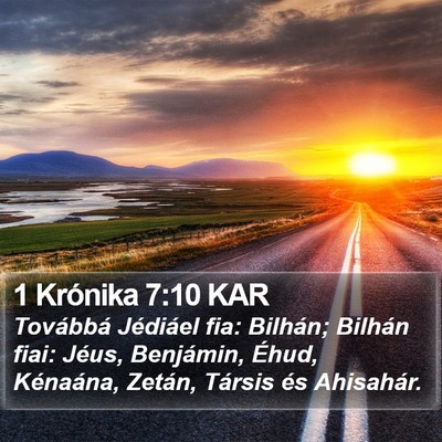 1 Krónika 7:10 KAR Bible Verse Image