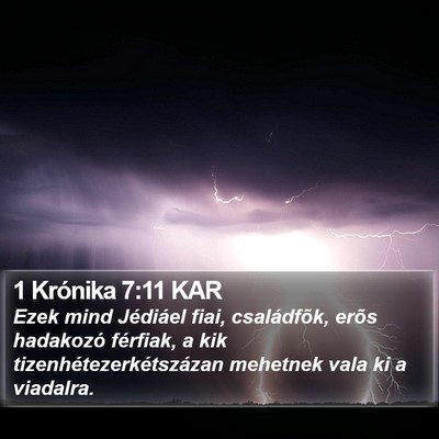 1 Krónika 7:11 KAR Bible Verse Image