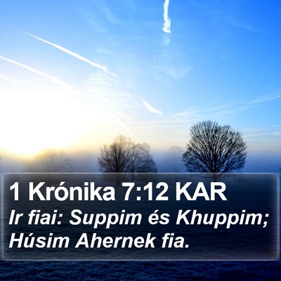 1 Krónika 7:12 KAR Bible Verse Image
