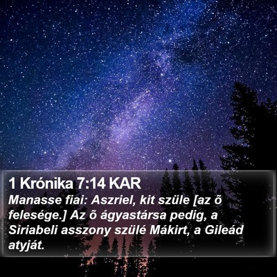 1 Krónika 7:14 KAR Bible Verse Image