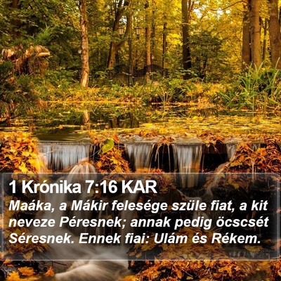 1 Krónika 7:16 KAR Bible Verse Image