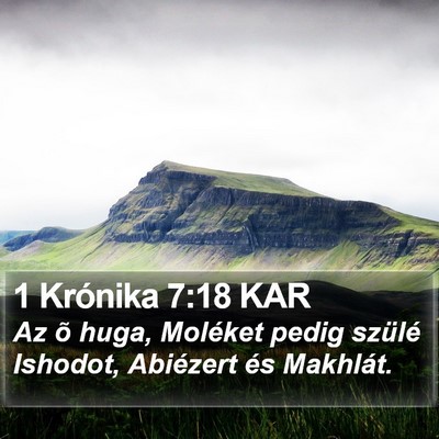 1 Krónika 7:18 KAR Bible Verse Image