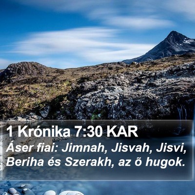1 Krónika 7:30 KAR Bible Verse Image