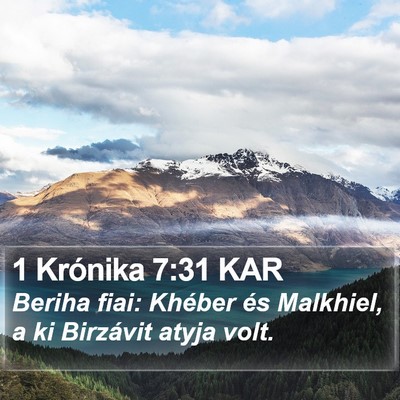 1 Krónika 7:31 KAR Bible Verse Image