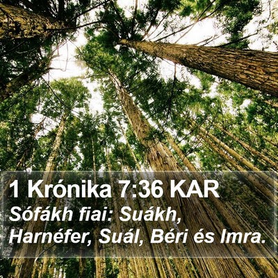 1 Krónika 7:36 KAR Bible Verse Image