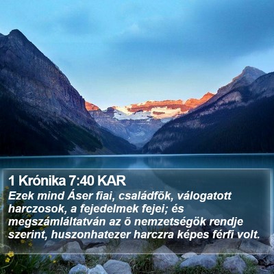 1 Krónika 7:40 KAR Bible Verse Image