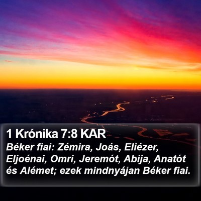 1 Krónika 7:8 KAR Bible Verse Image