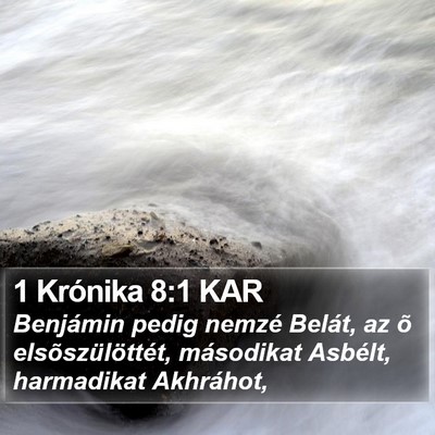 1 Krónika 8:1 KAR Bible Verse Image