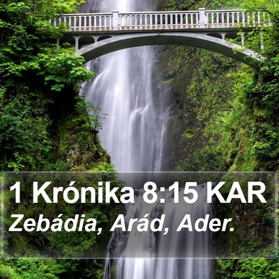 1 Krónika 8:15 KAR Bible Verse Image