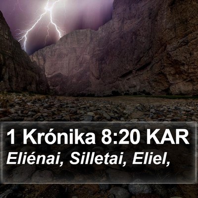 1 Krónika 8:20 KAR Bible Verse Image