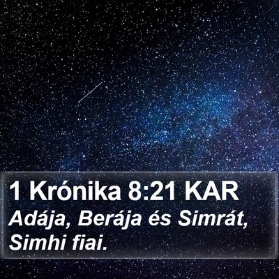1 Krónika 8:21 KAR Bible Verse Image
