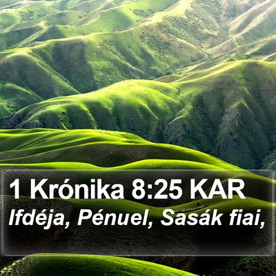 1 Krónika 8:25 KAR Bible Verse Image