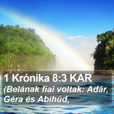 1 Krónika 8:3 KAR Bible Verse Image