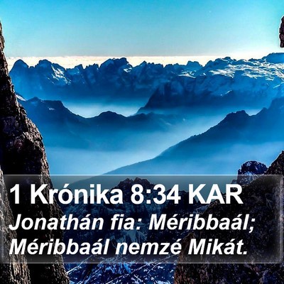 1 Krónika 8:34 KAR Bible Verse Image