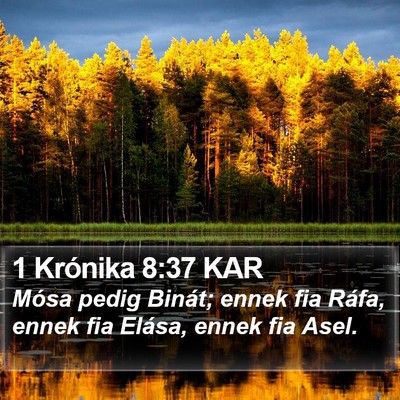 1 Krónika 8:37 KAR Bible Verse Image