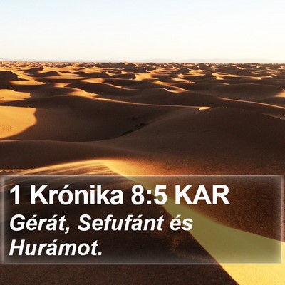 1 Krónika 8:5 KAR Bible Verse Image