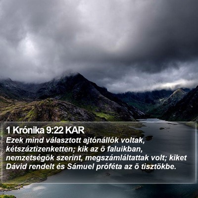 1 Krónika 9:22 KAR Bible Verse Image
