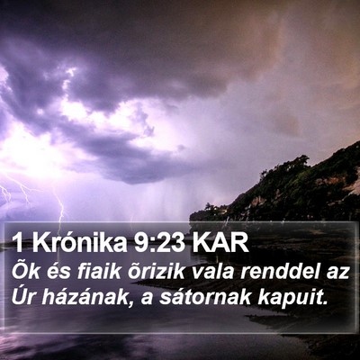 1 Krónika 9:23 KAR Bible Verse Image