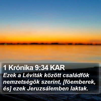 1 Krónika 9:34 KAR Bible Verse Image