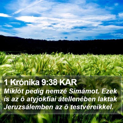 1 Krónika 9:38 KAR Bible Verse Image