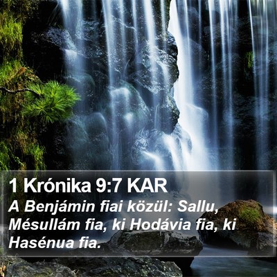 1 Krónika 9:7 KAR Bible Verse Image