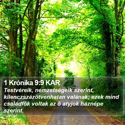 1 Krónika 9:9 KAR Bible Verse Image