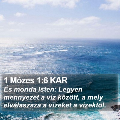 1 Mózes 1:6 KAR Bible Verse Image