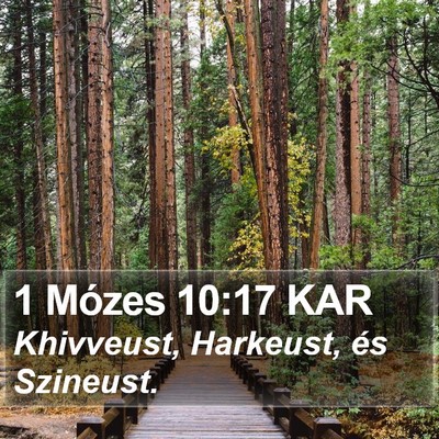 1 Mózes 10:17 KAR Bible Verse Image