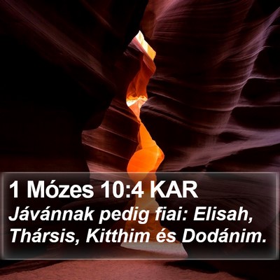 1 Mózes 10:4 KAR Bible Verse Image